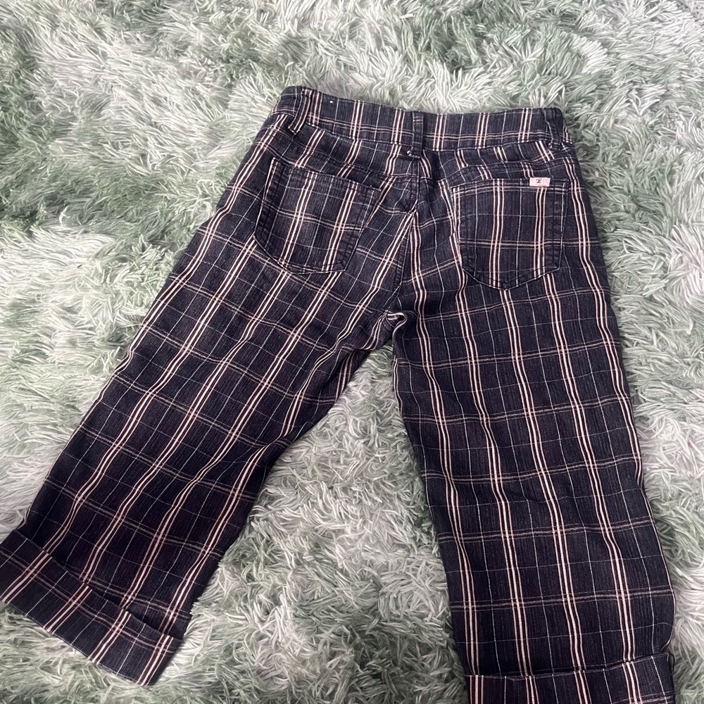 Plaid Wide-Leg Pants